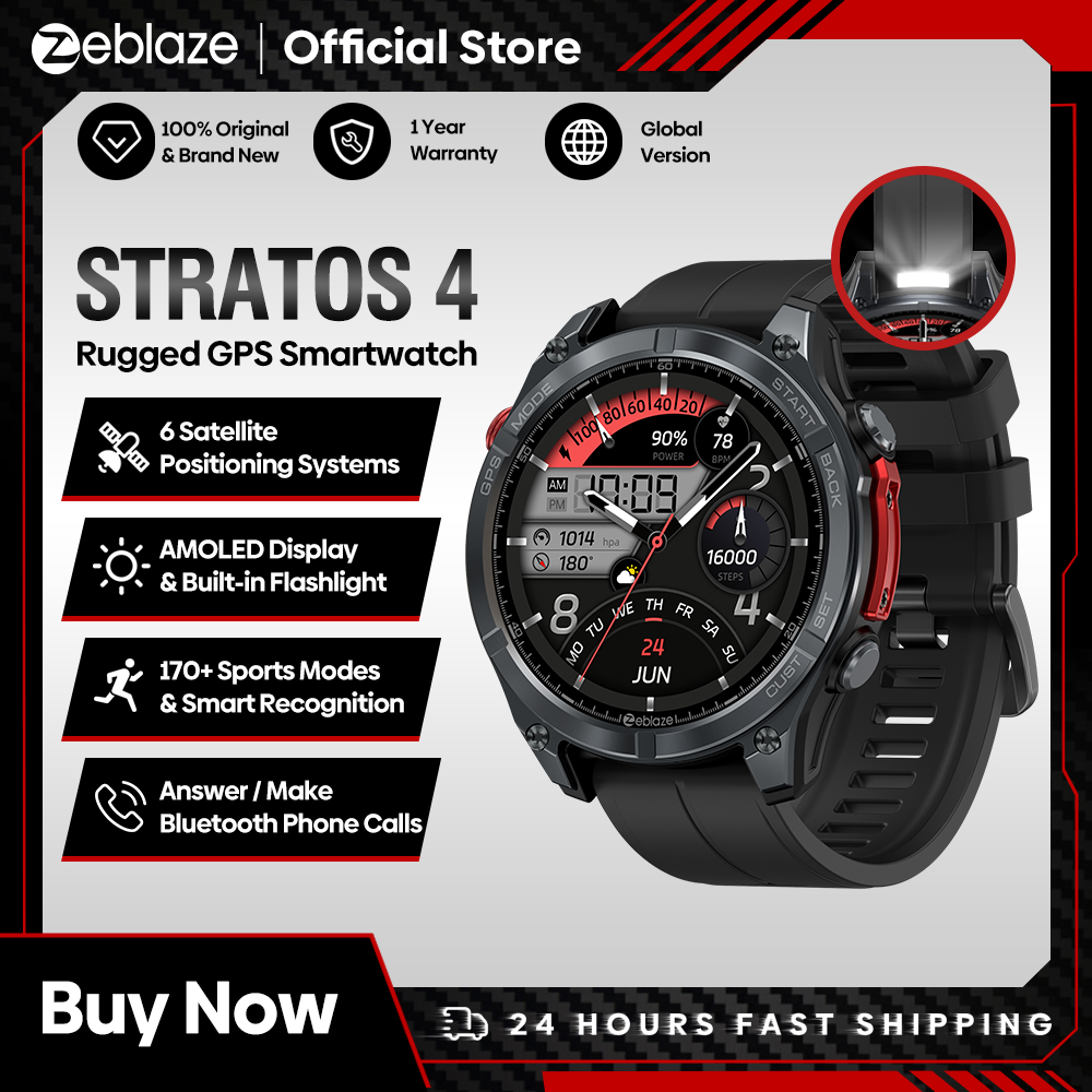 Smartwatch X12 - NEW Zeblaze Stratos 4 GPS Smart