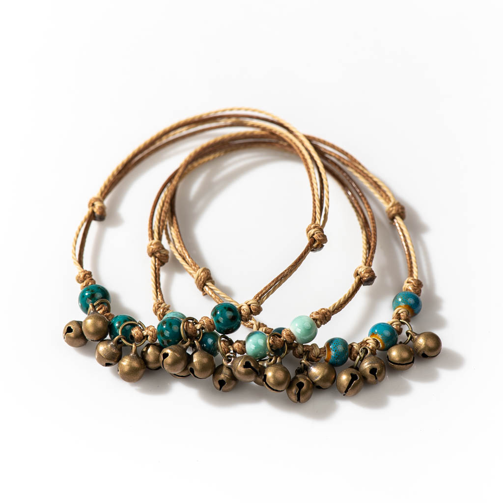Handmade Ceramic Retro Style B - مراجعة Ceramic Link Bracelet وسعره