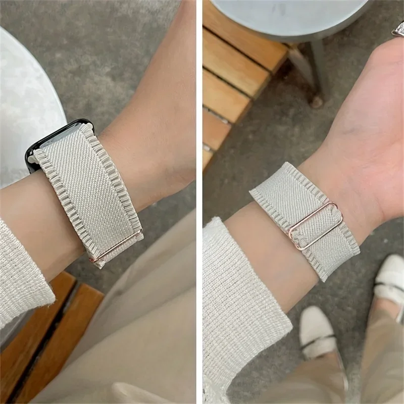 Woman Lace Elastic Nylon Band  - مراجعة Solo Loop Strap وسعره