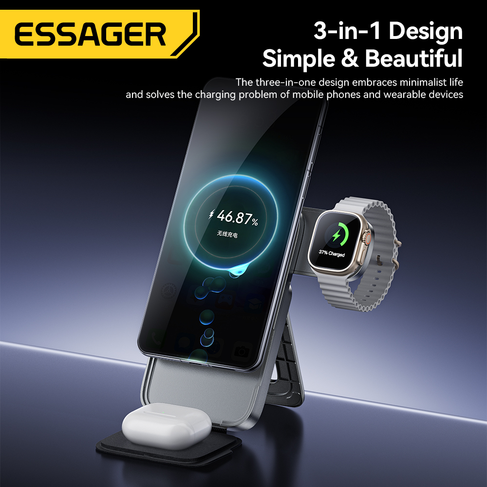 Essager 3-in-1 Portable Foldin - مراجعة Smartwatch Ac وسعره