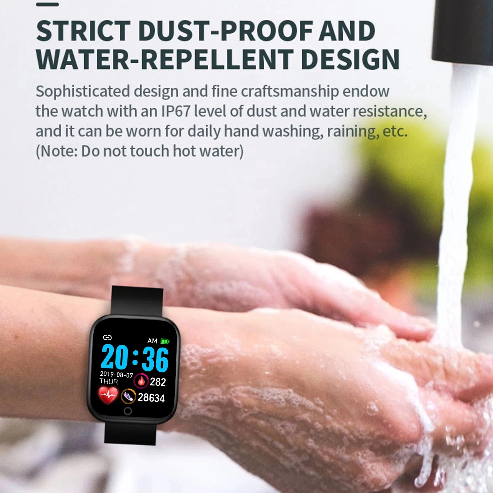Smart Watch Men Women Wristwat - مراجعة Android Smartwatch Accessories وسعره
