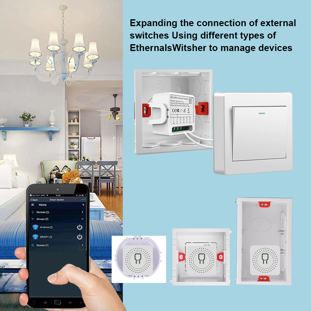 Tuya WiFi Smart Switch 1/2/3/4 - مراجعة Smart Accessories وسعره