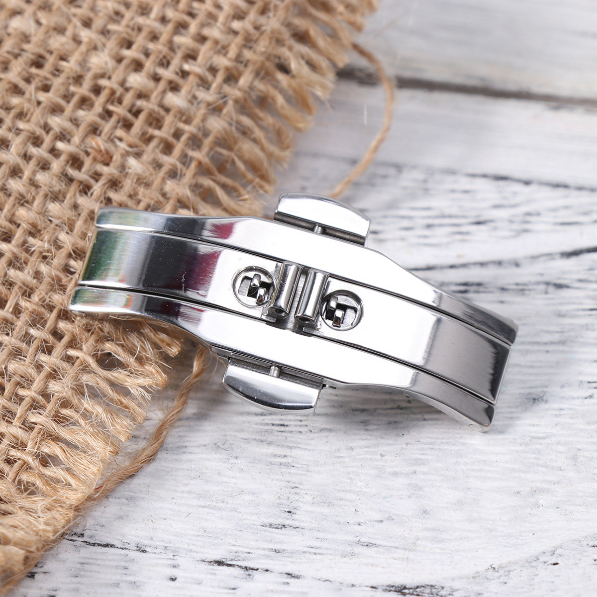 Stainless Steel Watch Buckle D - مراجعة Stainless Mesh Band وسعره