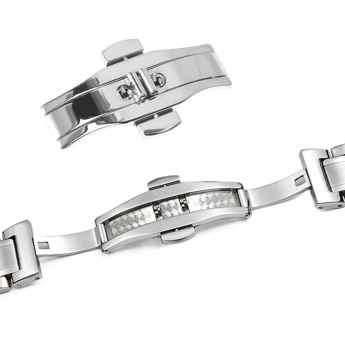Stainless Steel Watch Buckle D - مراجعة Stainless Mesh Band وسعره