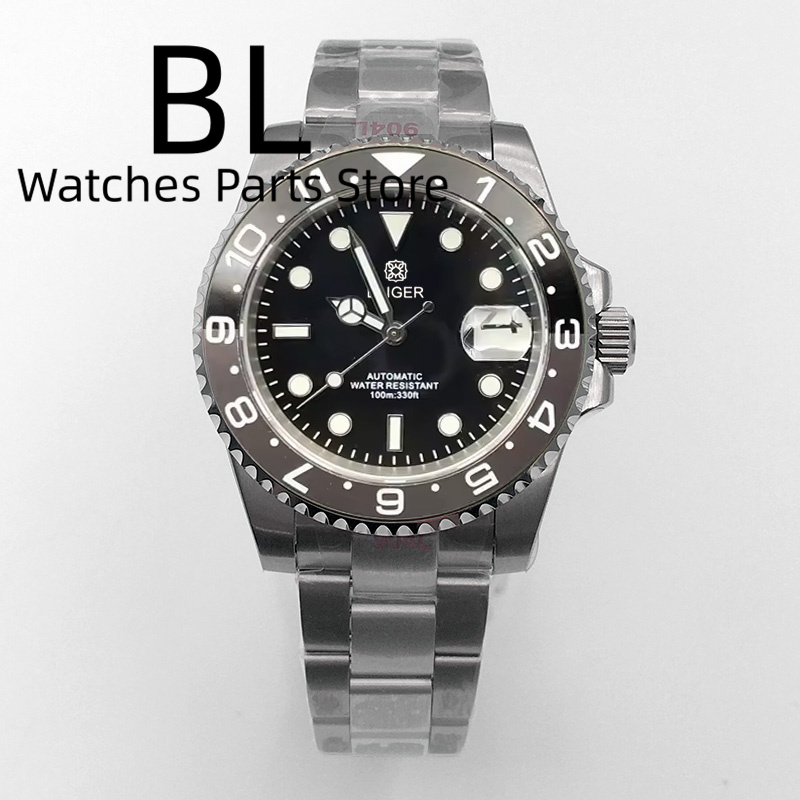 BLIGER 40mm Men's Watch NH35 A - مراجعة Ceramic Link Bracelet وسعره