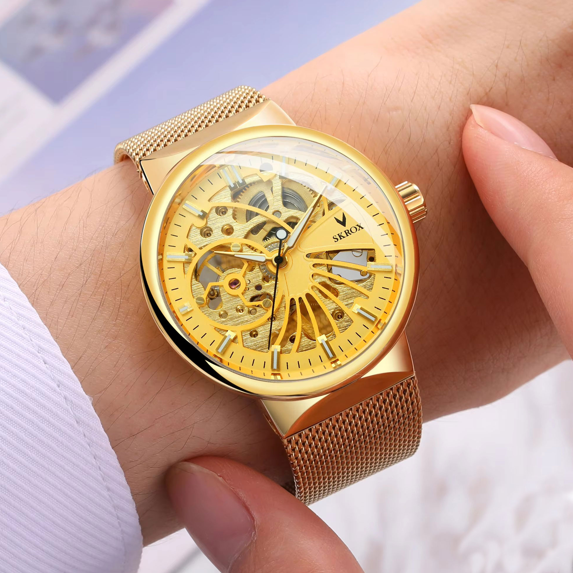 SKROX Luxury Brands Fashion Ma - مراجعة Stainless Mesh Band وسعره