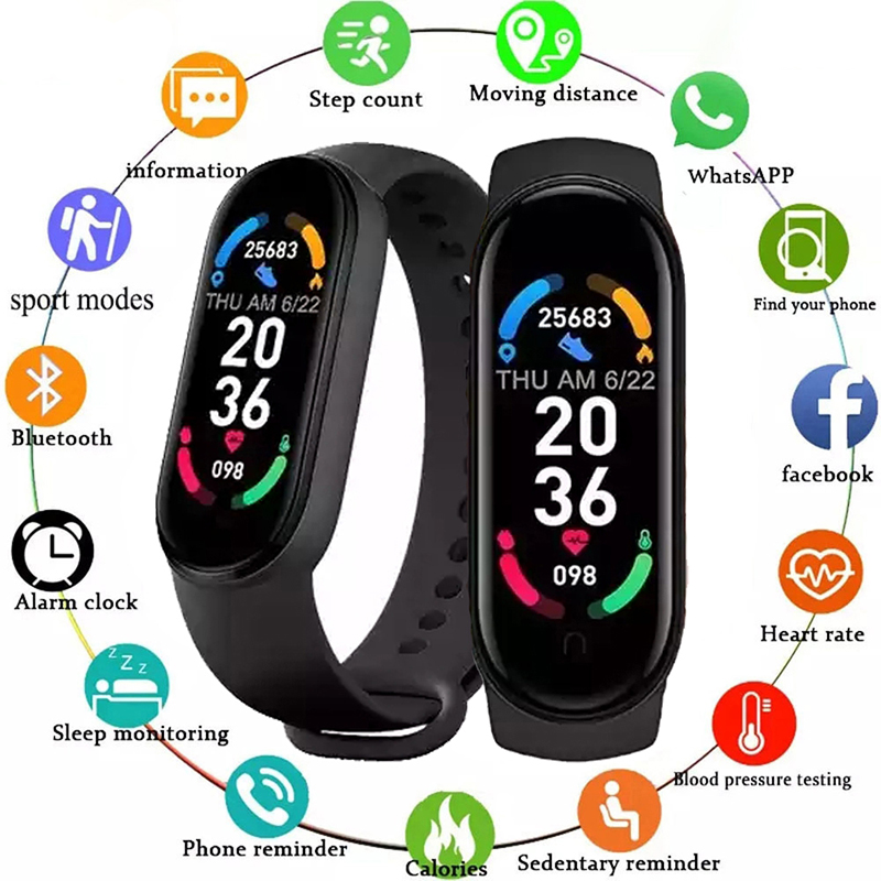 M6 Smart Watch Men Women Fitne - مراجعة Android Smartwatch Accessories وسعره