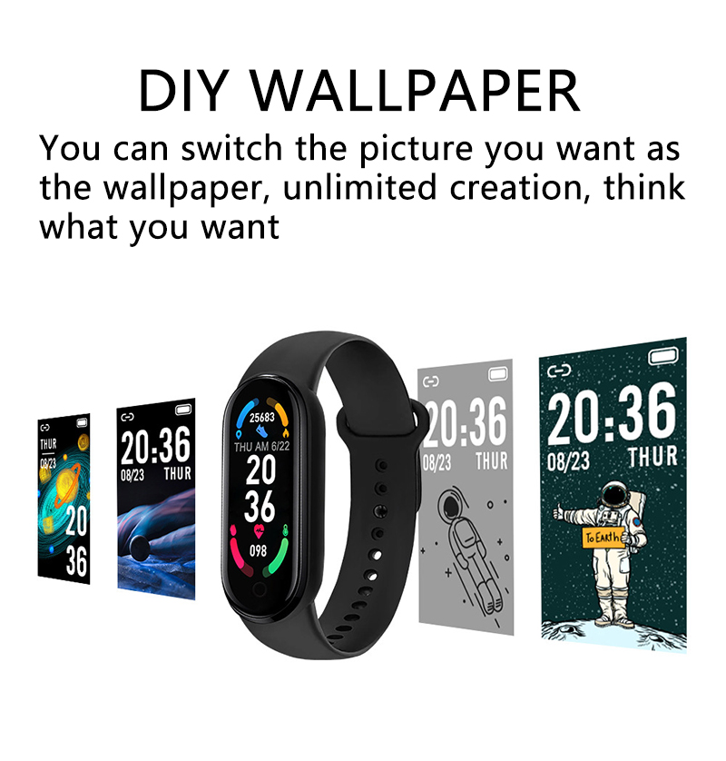 M6 Smart Watch Men Women Fitne - مراجعة Android Smartwatch Accessories وسعره
