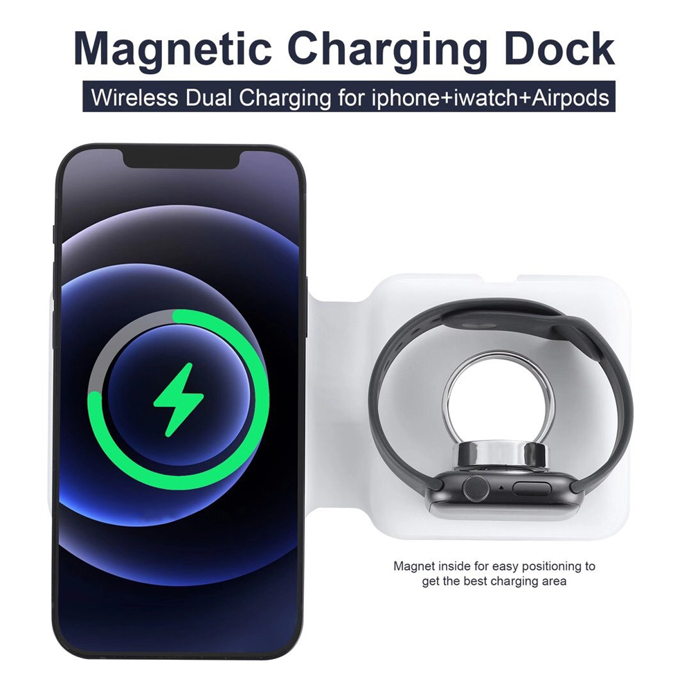 2IN1 Magnetic Wireless Charger - مراجعة Smartwatch X12 وسعره