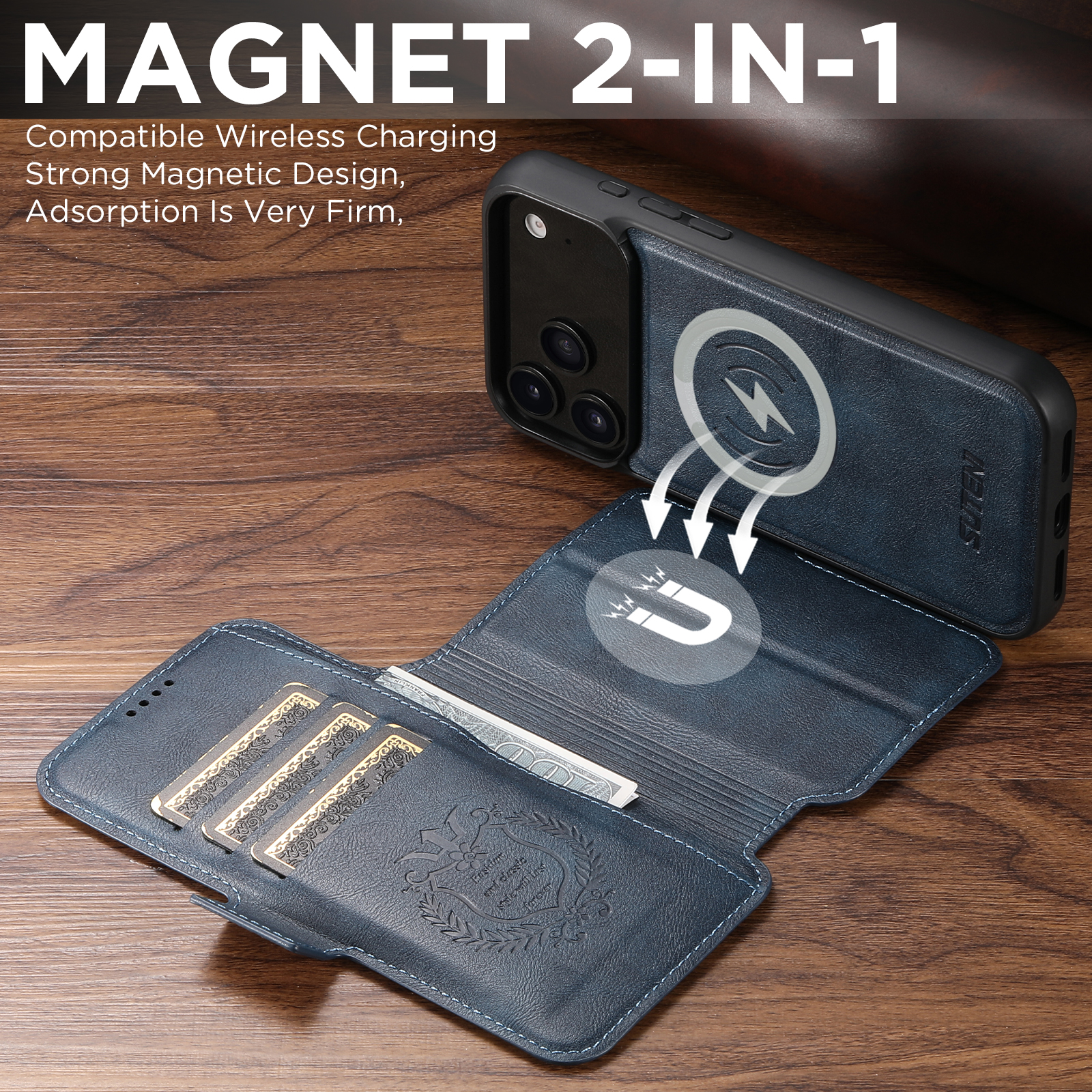SUTENI Faux Leather Wireless C - مراجعة Magnetic Charging Stand وسعره