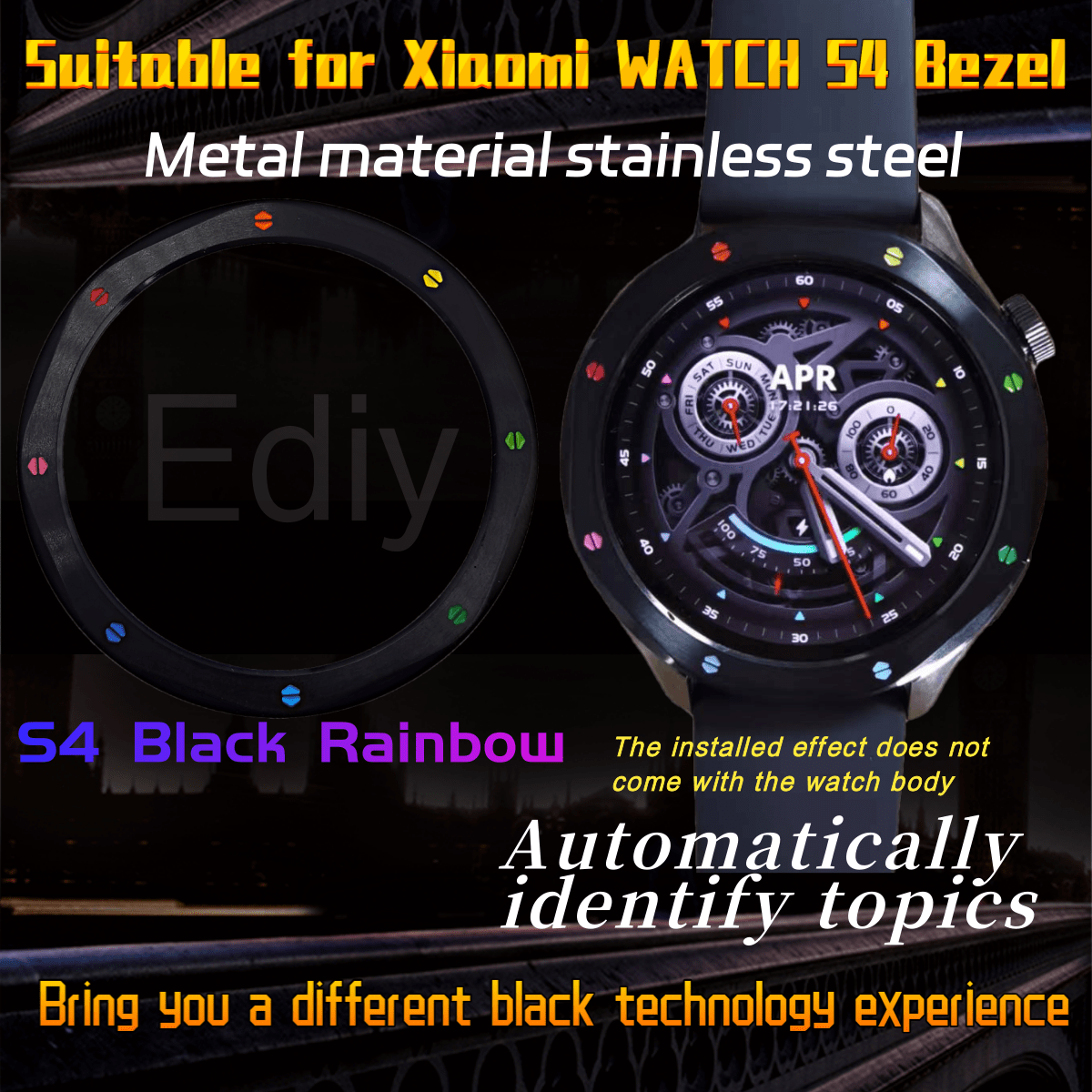Metal Bezel Ring Watch Bezel S - مراجعة Xiaomi Smartwatch S3 Accessories وسعره