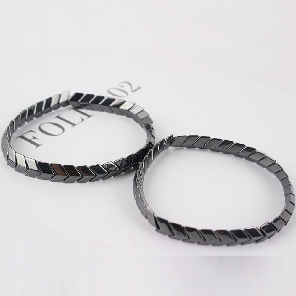 Elegant Black Gallstone Bracel - مراجعة Ceramic Link Bracelet وسعره