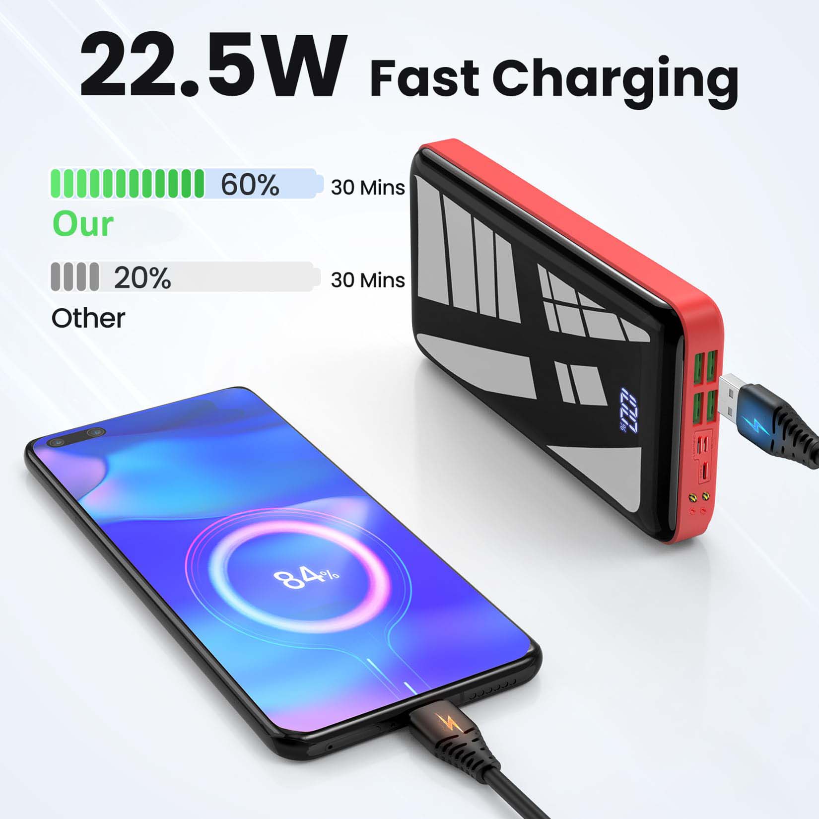 Portable Charger 30000mah Powe - مراجعة Smartwatch Ac وسعره