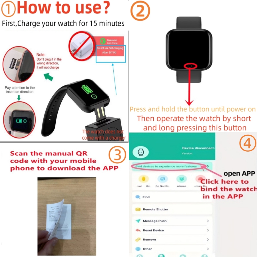 Sport Smartwatch Fitness Brace - مراجعة Android Smartwatch Accessories وسعره