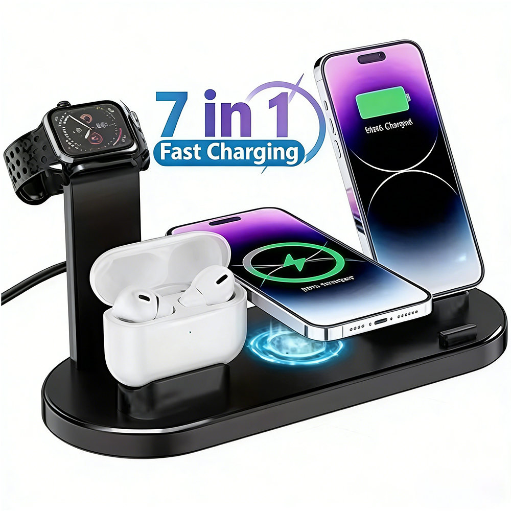 30W 7 in 1 Wireless Charger St - مراجعة Smartwatch Ac وسعره
