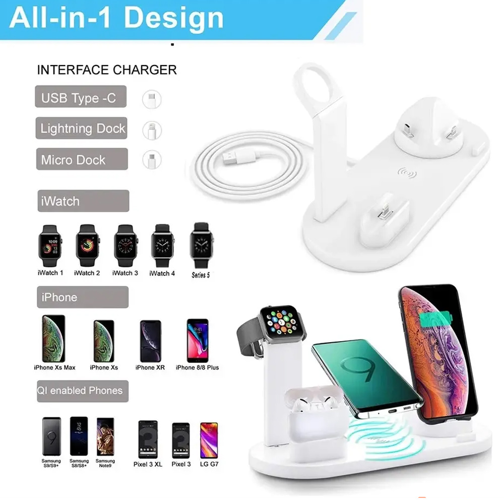 30W 7 in 1 Wireless Charger St - مراجعة Smartwatch Ac وسعره