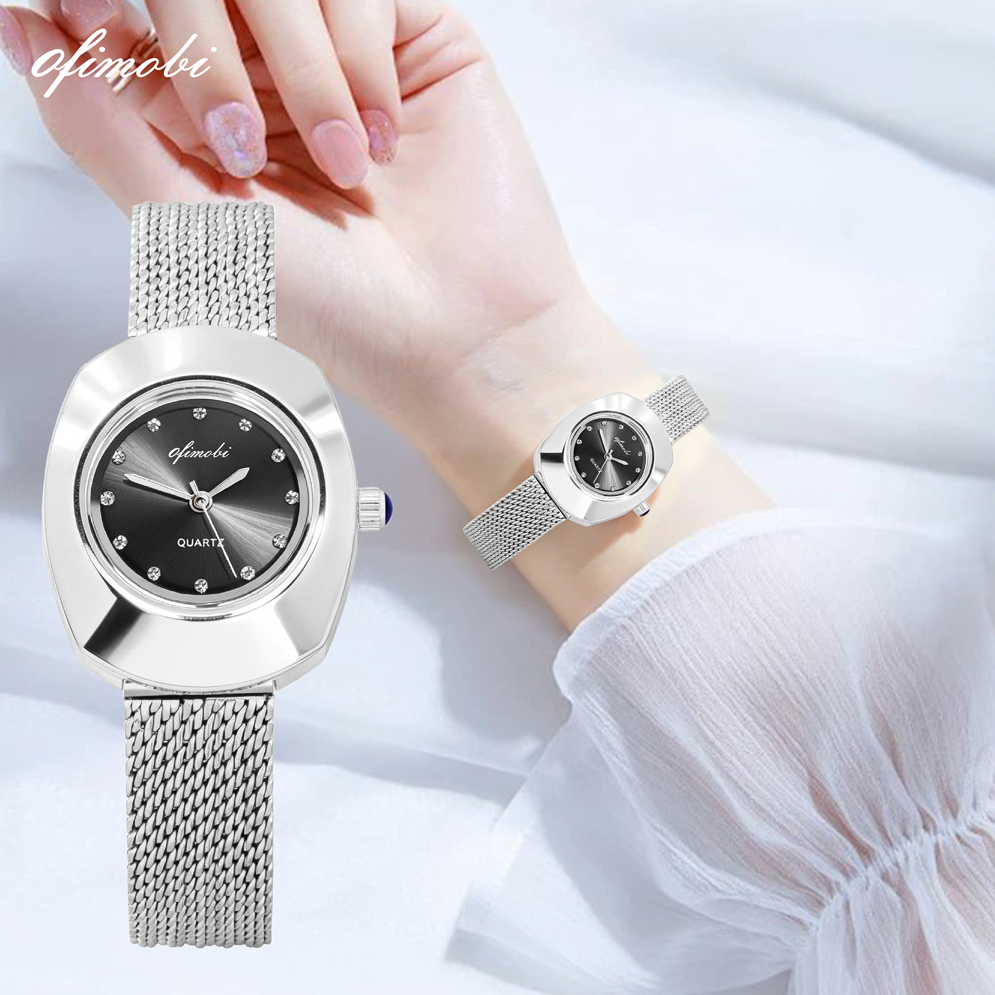 OFIMOBI Women Quartz Watch Sta - مراجعة Stainless Mesh Band وسعره