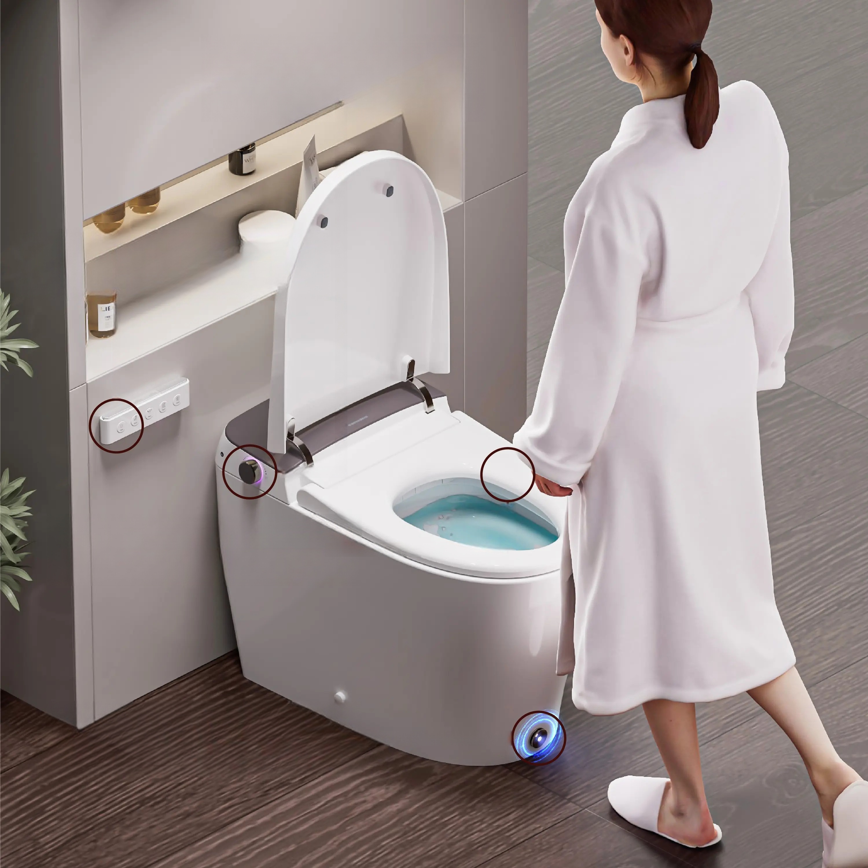 Automatic Wall Hung Smart Bide - مراجعة Smart Accessories وسعره