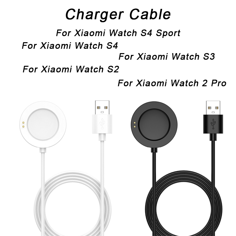 Magnetic Charger 100cm USB Cab - مراجعة Xiaomi Smartwatch S3 Accessories وسعره