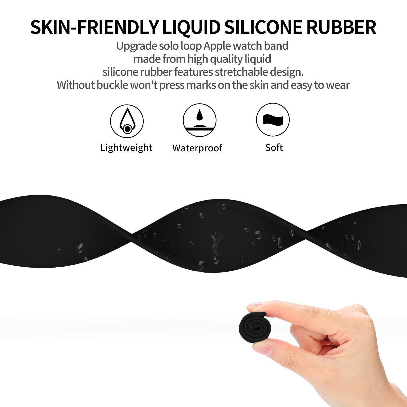 Solo Loop silicone for apple W - مراجعة Solo Loop Strap وسعره