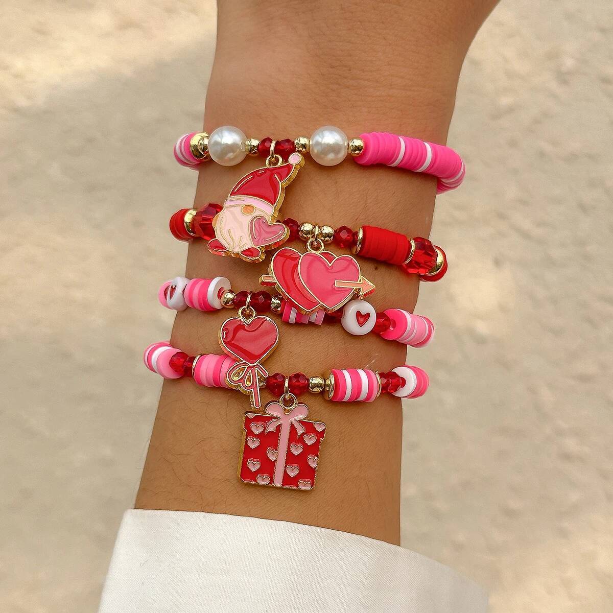 Salircon 4Pcs/Set Bohemia Soft - مراجعة Ceramic Link Bracelet وسعره