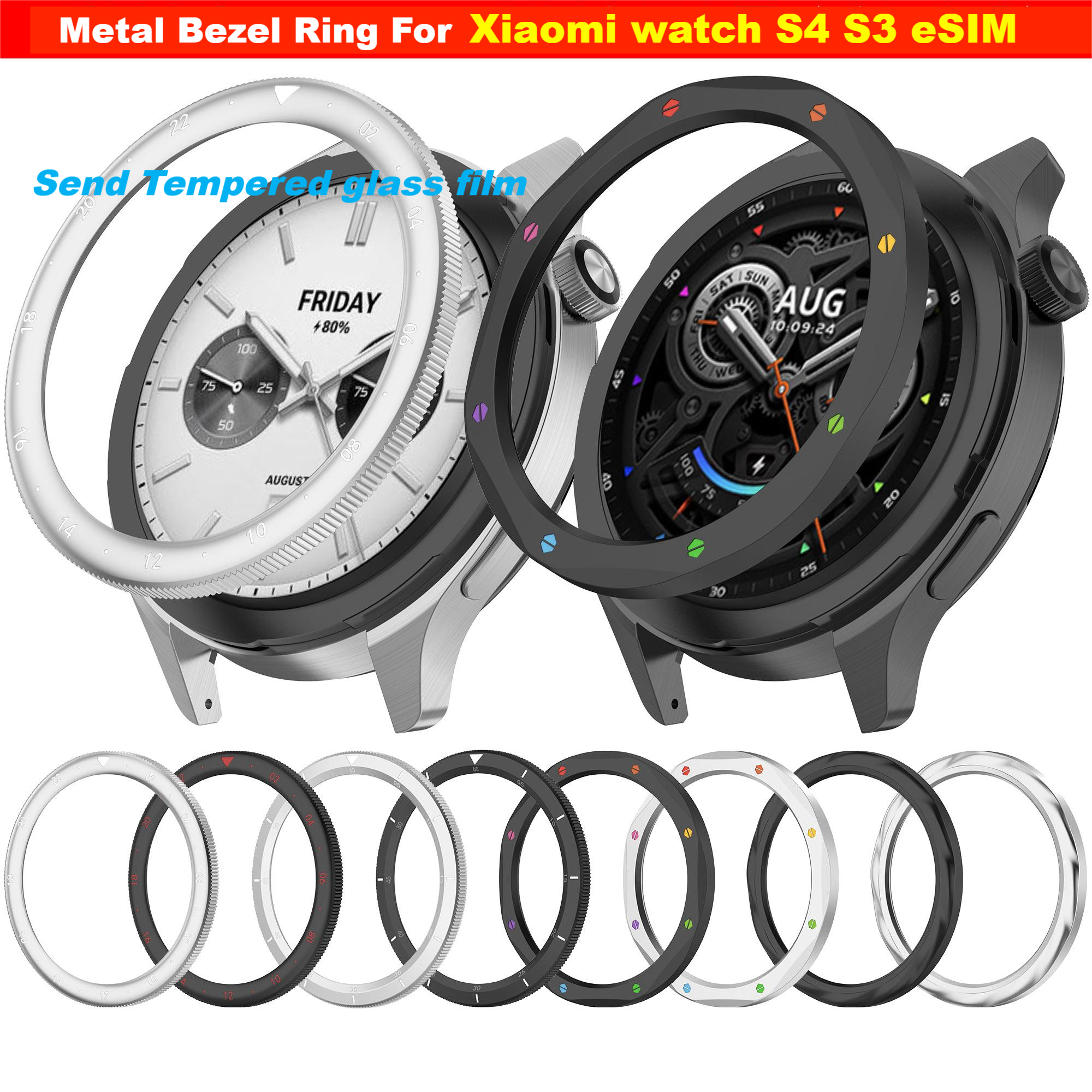 Metal Bezel Ring For Xiaomi Wa - مراجعة Xiaomi Smartwatch S3 Accessories وسعره