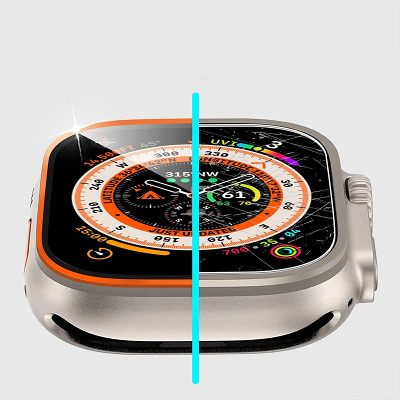 Tempered Glass for Apple Watch - مراجعة Watch Case Bumper وسعره