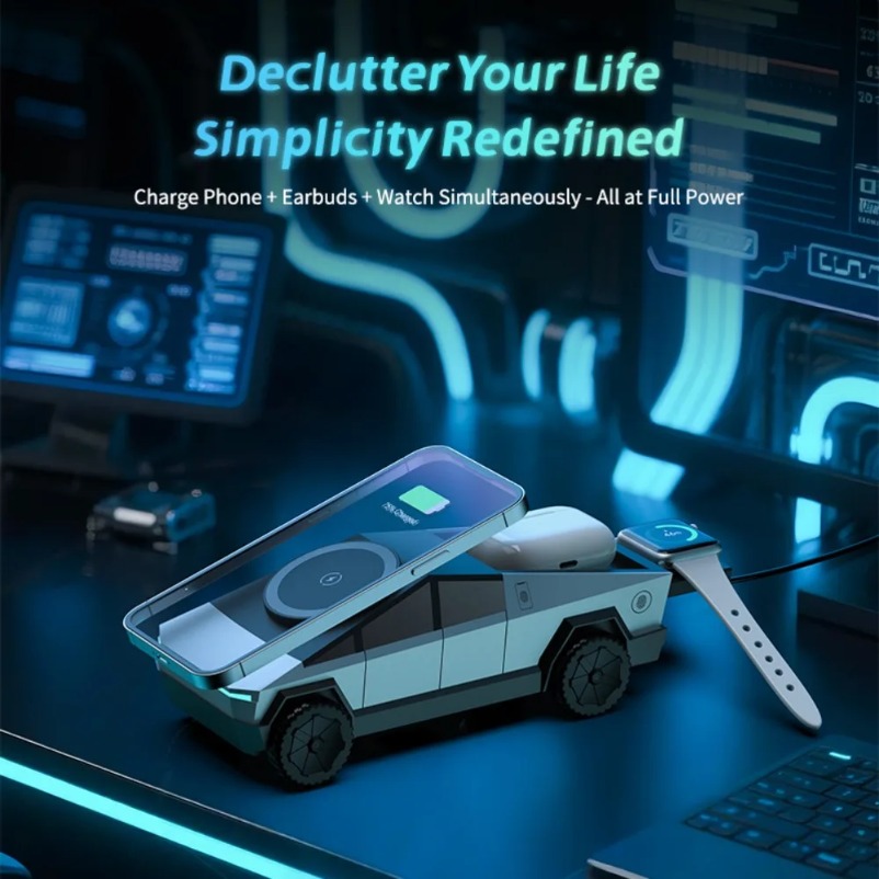 VIKEFON Desk Car Magnetic 3-in - مراجعة Magnetic Charging Stand وسعره