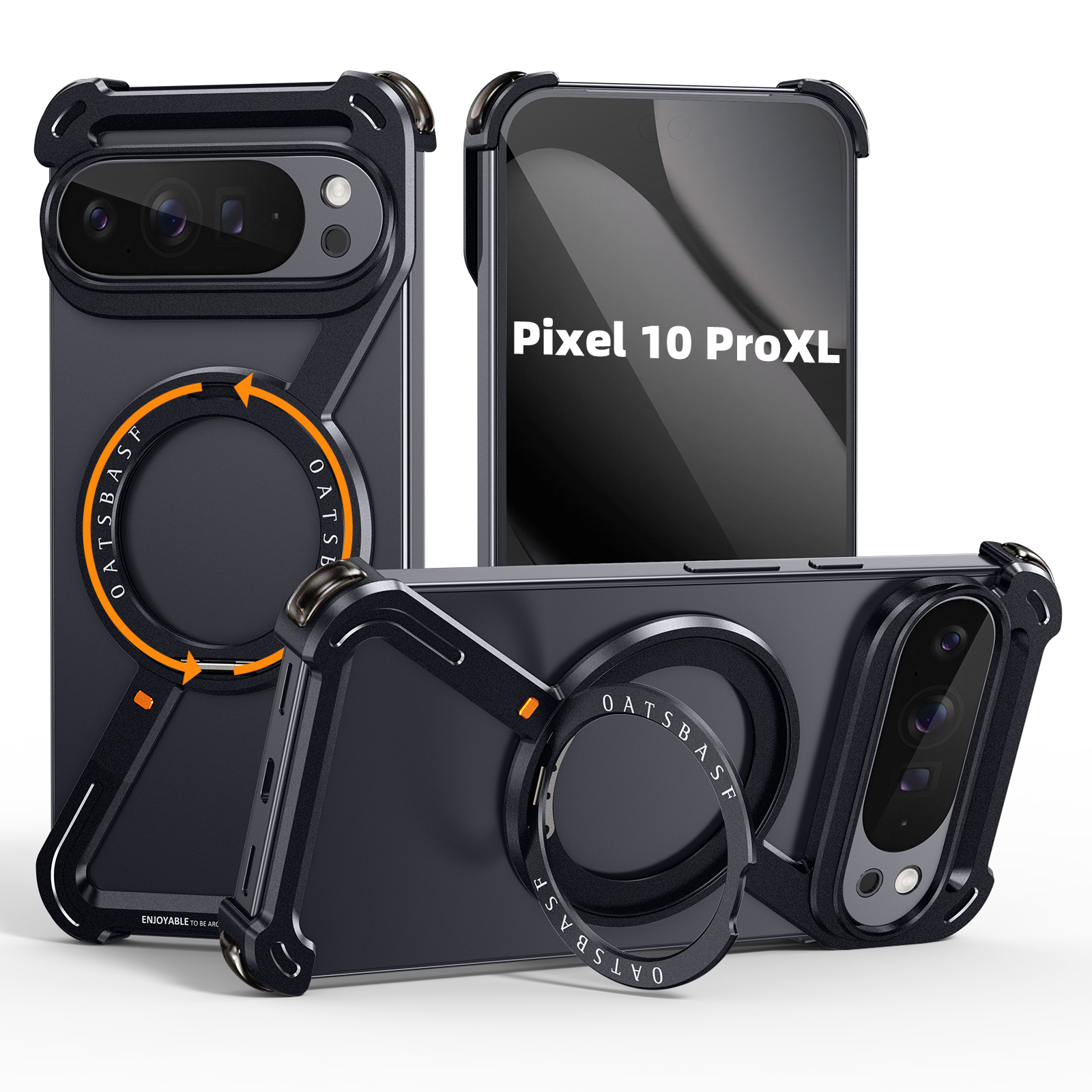 Oatsbasf Metal Phone Case for  - مراجعة Magnetic Charging Stand وسعره