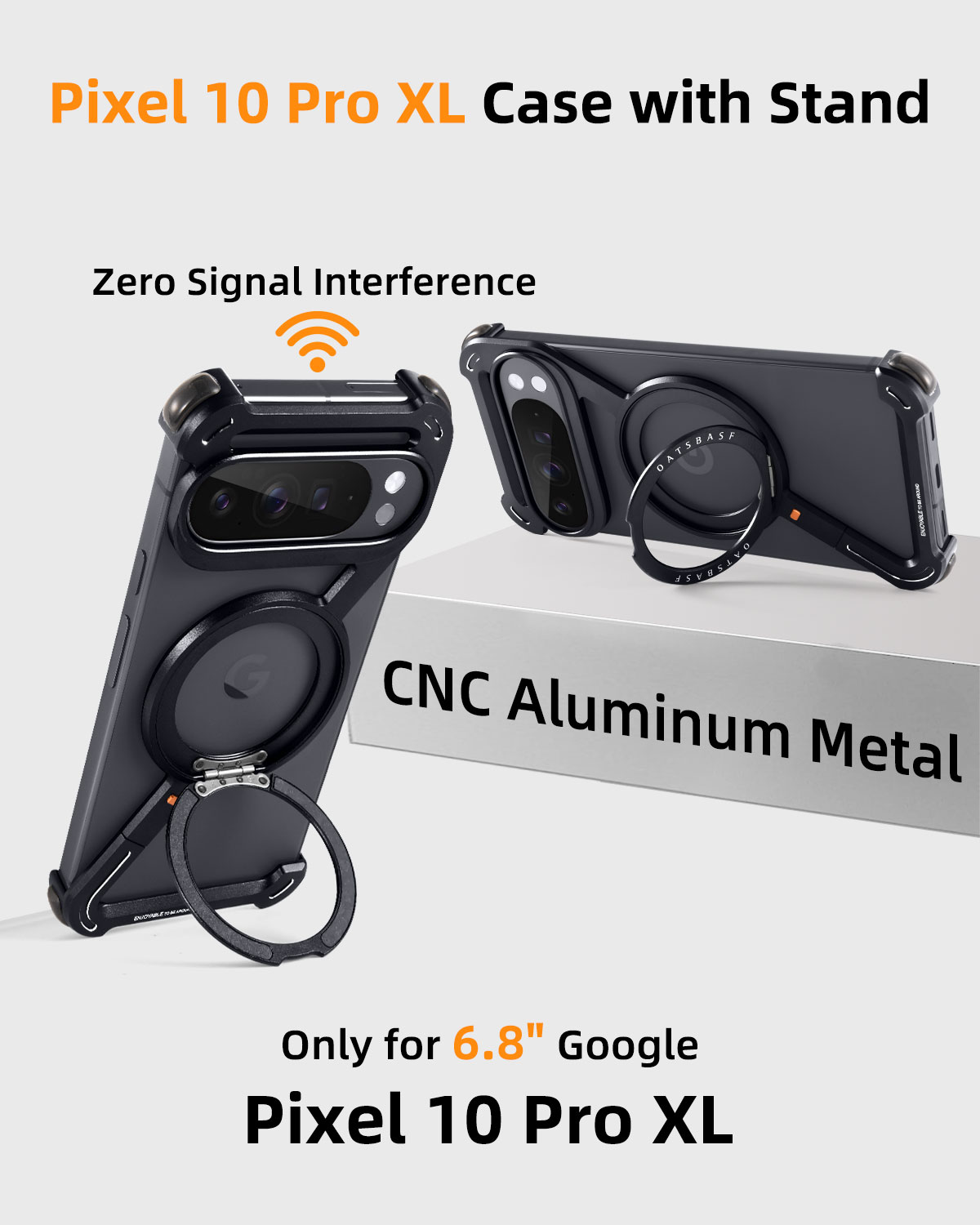 Oatsbasf Metal Phone Case for  - مراجعة Magnetic Charging Stand وسعره