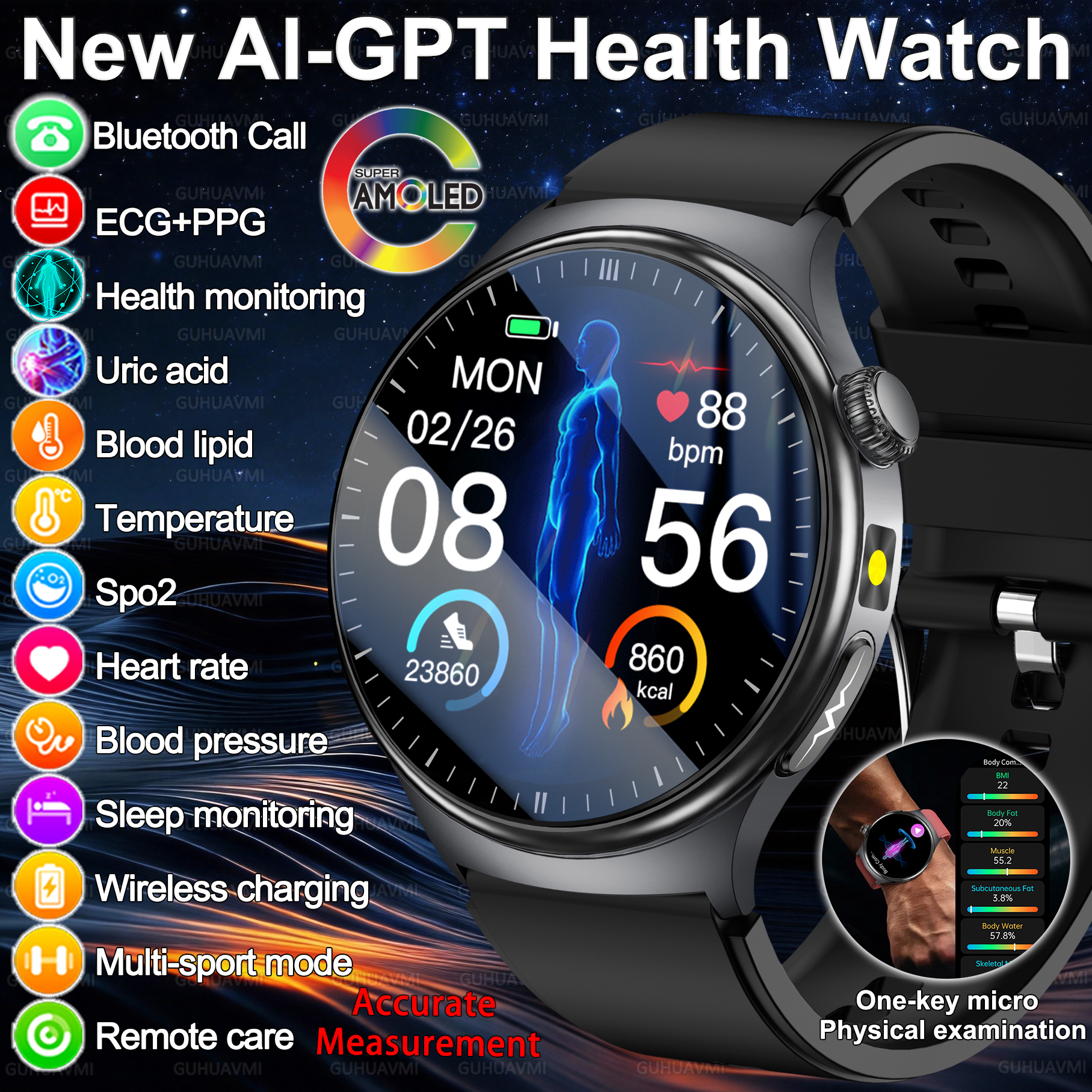 2026 New Accurate Diagnosis Sm - مراجعة Android Smartwatch Accessories وسعره