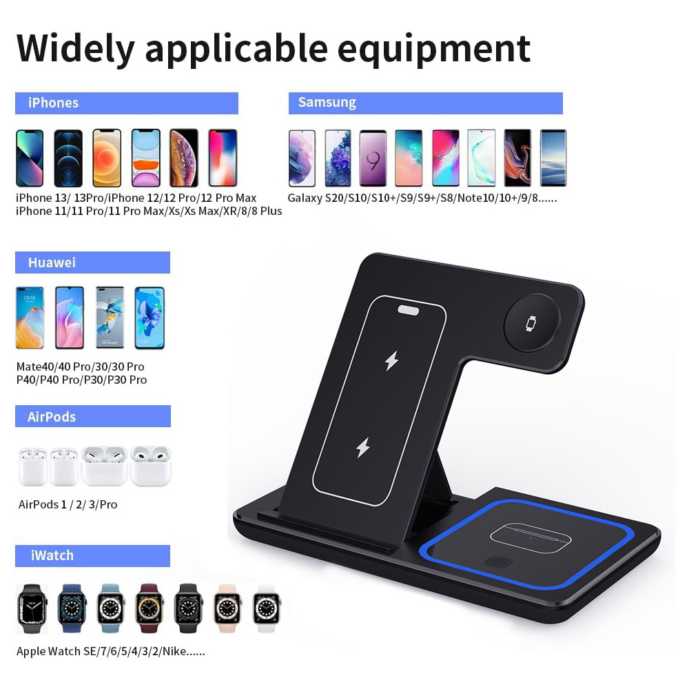 15W 3 in 1 Wireless Charger St - مراجعة Smartwatch Ac وسعره