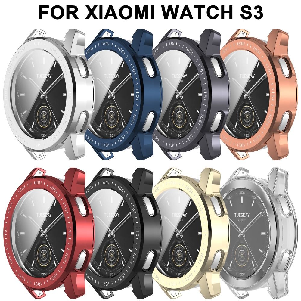 New Full Cover TPU Case Bumper - مراجعة Xiaomi Smartwatch S3 Accessories وسعره