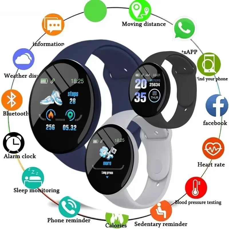 Children D18 Smartwatch Square - مراجعة Android Smartwatch Accessories وسعره