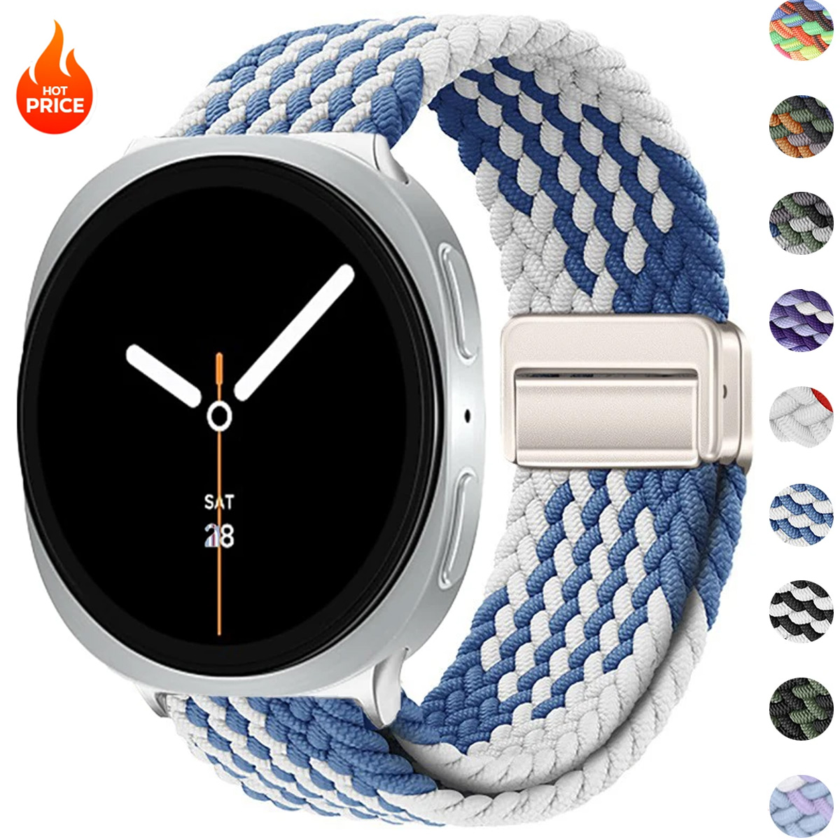 Magnetic Nylon Strap for Samsu - مراجعة Solo Loop Strap وسعره