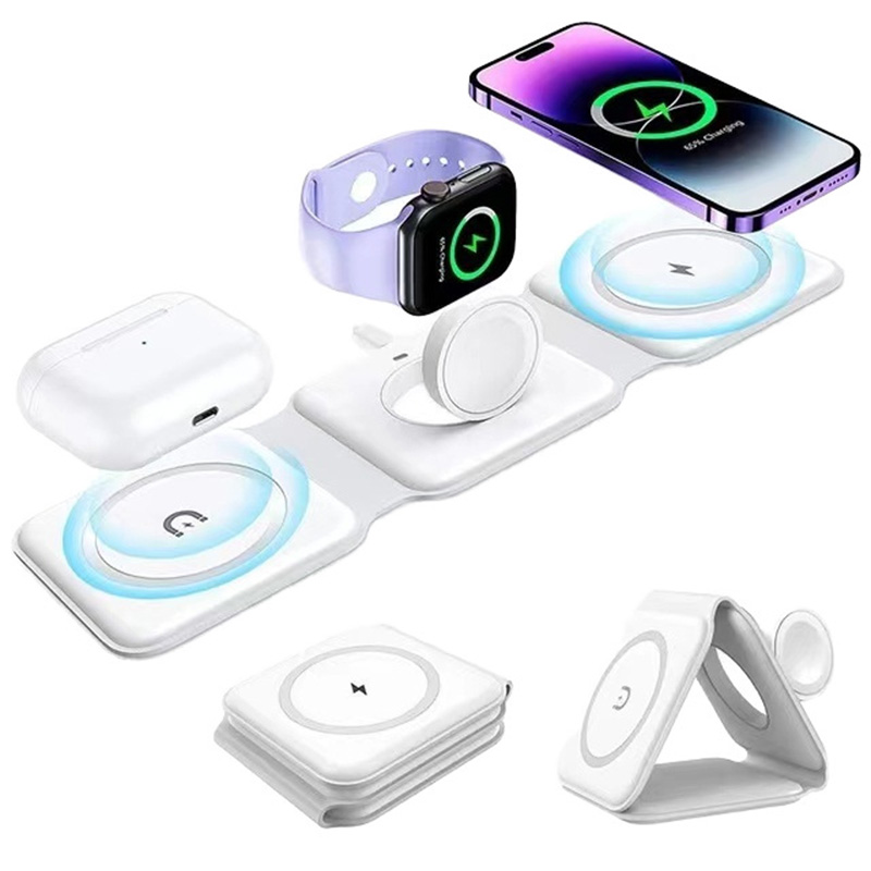 3-in-1 Magnetic Folding Wirele - مراجعة Smartwatch Ac وسعره