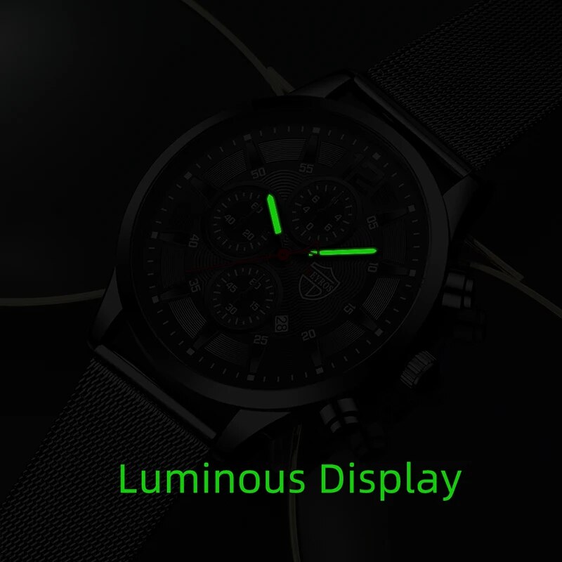 DEYROS Mens Fashion Minimalist - مراجعة Stainless Mesh Band وسعره