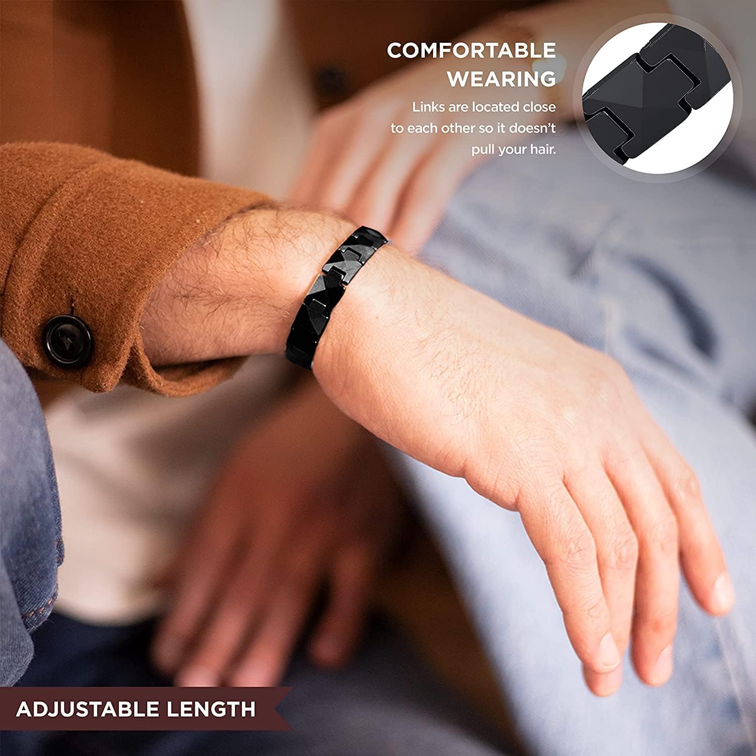 ARADOO Premium Ceramic Bracele - مراجعة Ceramic Link Bracelet وسعره