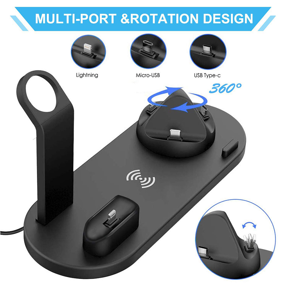 7 in 1 Wireless Charger Stand  - مراجعة Smartwatch Ac وسعره