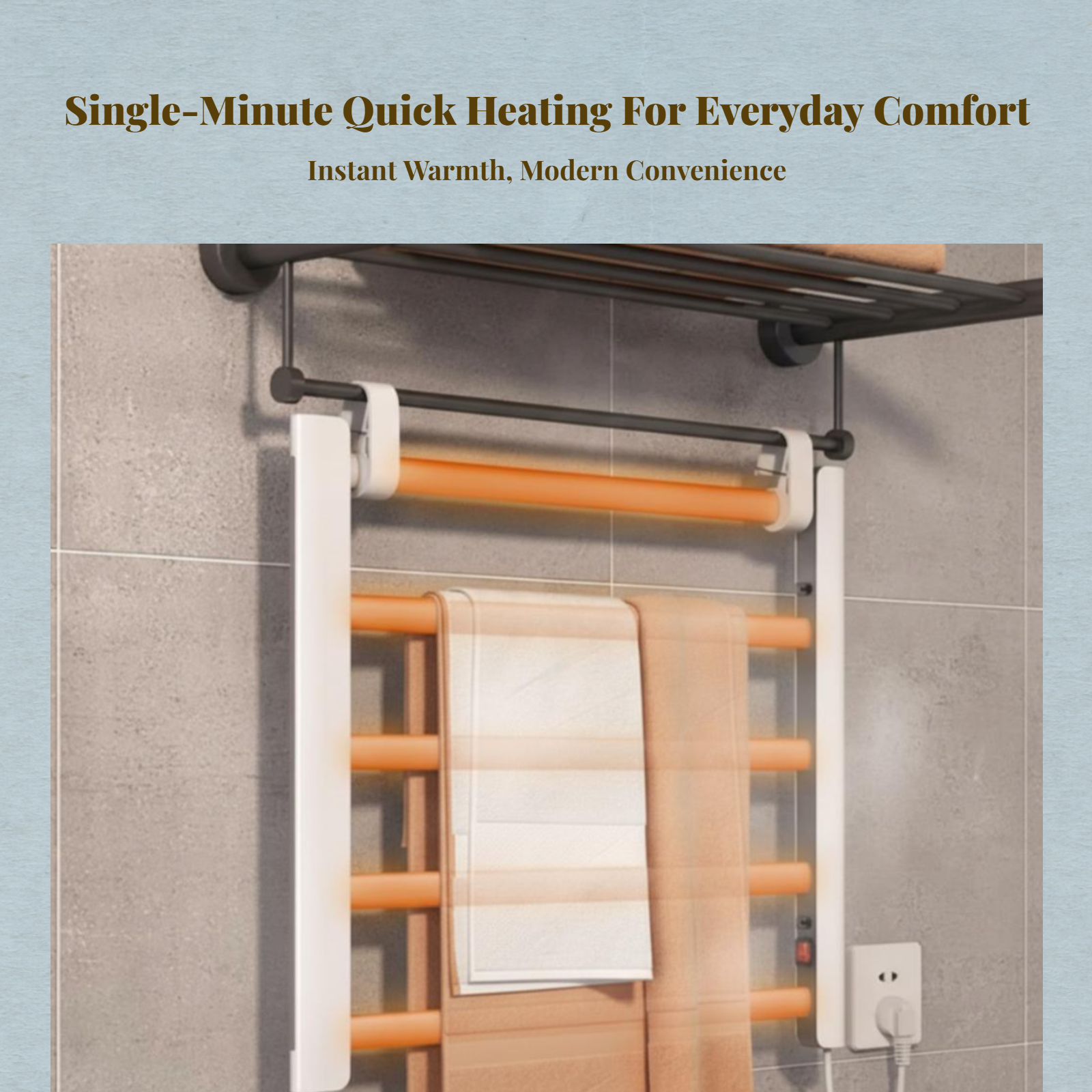 Electric Towel Warmer Aluminum - مراجعة Smart Accessories وسعره