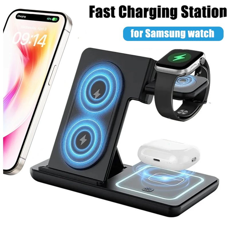 3 in 1 Foldable Wireless Charg - مراجعة Smartwatch Ac وسعره