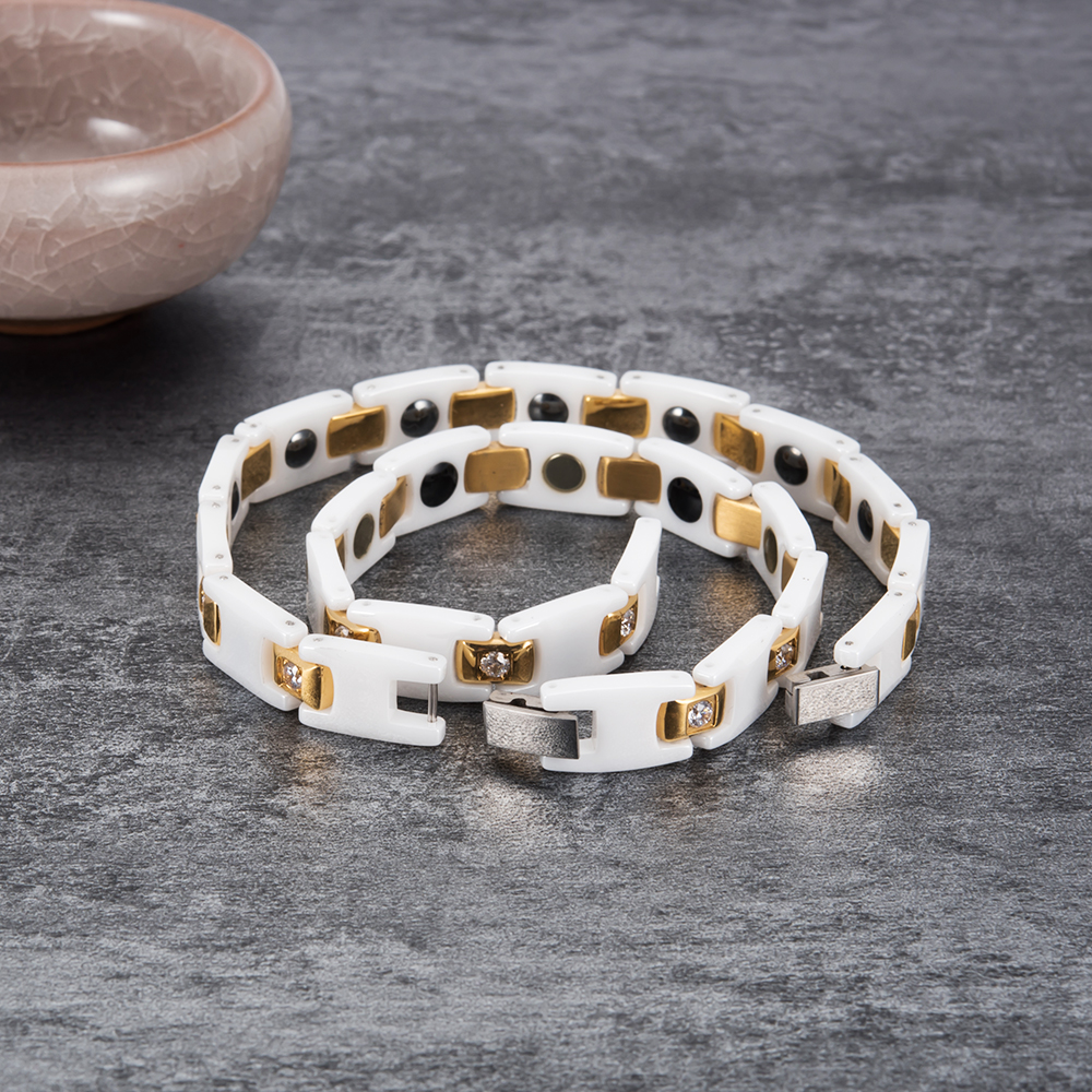 Vinterly Women Ceramic Bracele - مراجعة Ceramic Link Bracelet وسعره