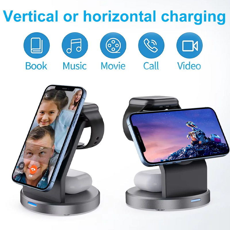3 In 1 Wireless Charger Stand  - مراجعة Smartwatch Ac وسعره