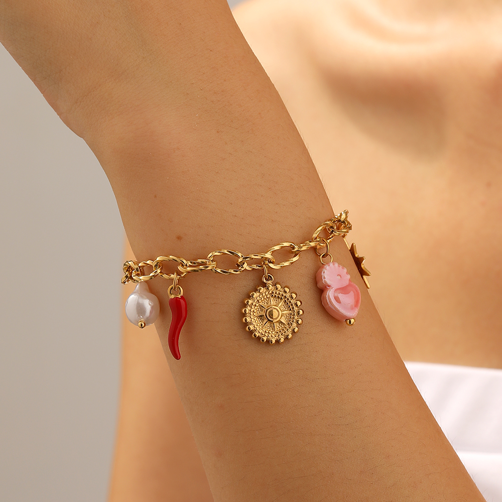 DIEYURO 316L Stainless Steel G - مراجعة Ceramic Link Bracelet وسعره