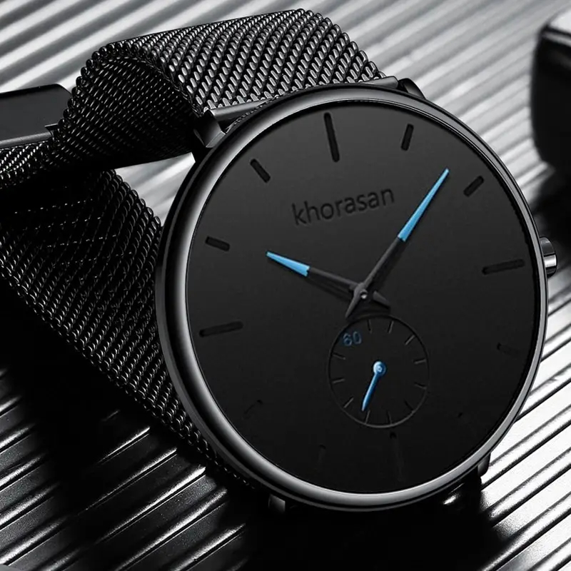 YOLAKO Mens Fashion Minimalist - مراجعة Stainless Mesh Band وسعره