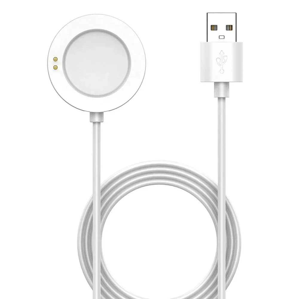 White Smartwatch Charging Cabl - مراجعة Xiaomi Smartwatch S3 Accessories وسعره