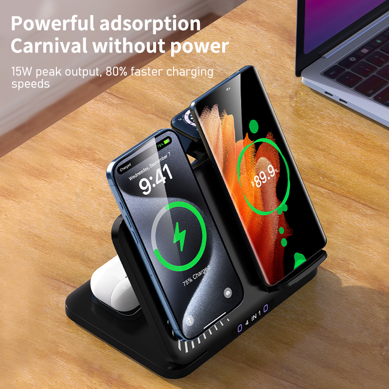 4 in 1 Dual Phone Wireless Cha - مراجعة Smartwatch Ac وسعره