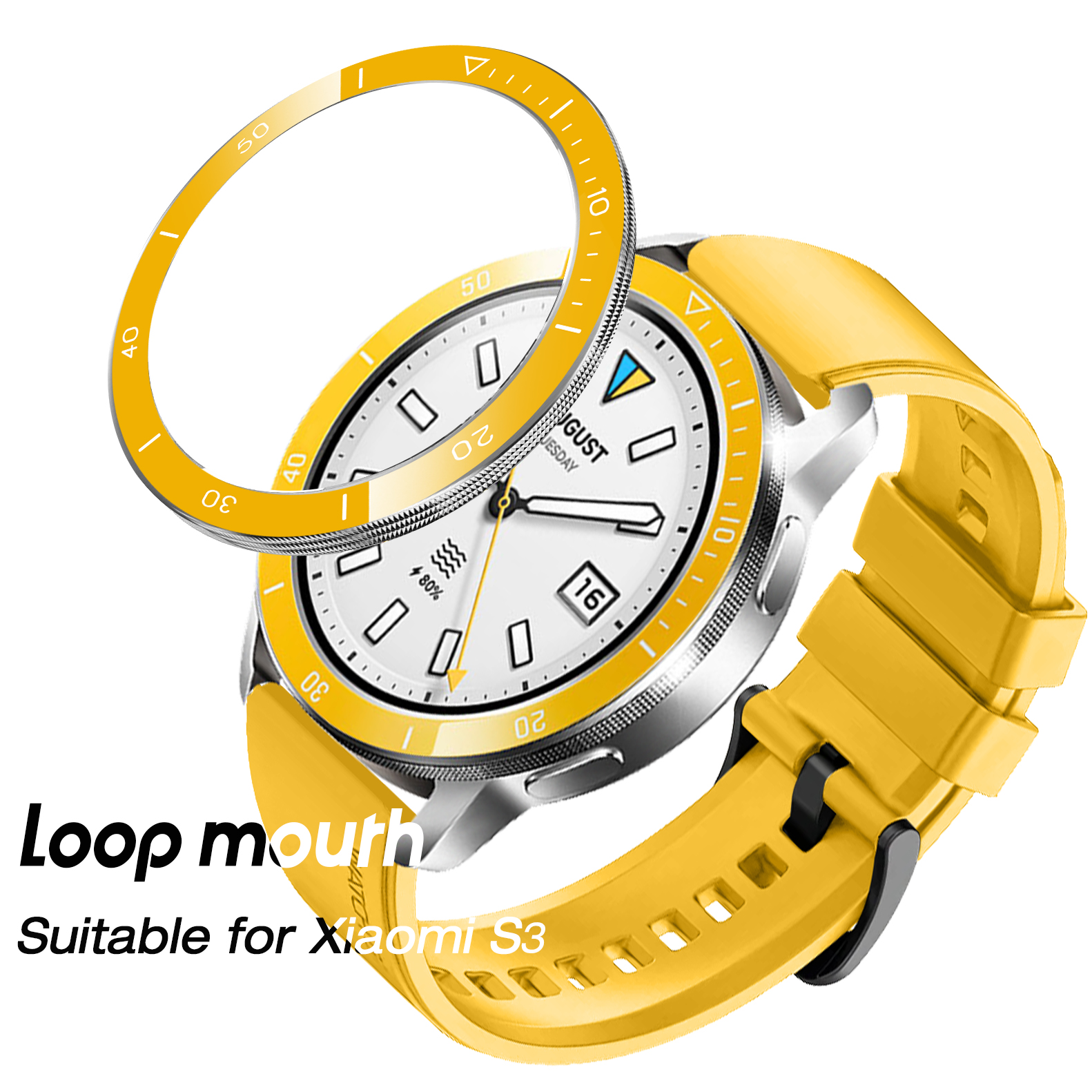 Bezel Ring For Xiaomi Watch S3 - مراجعة Xiaomi Smartwatch S3 Accessories وسعره