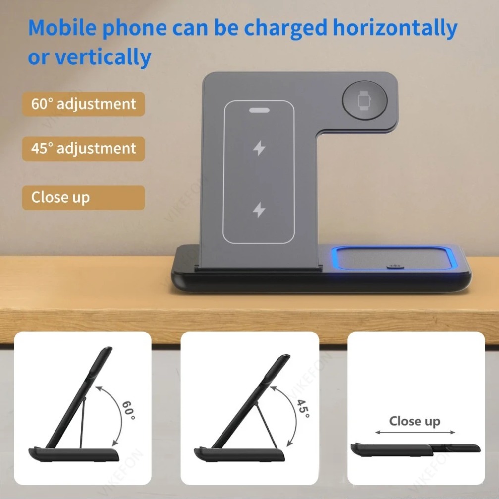 Foldable 3 in 1 Wireless Charg - مراجعة Smartwatch Ac وسعره