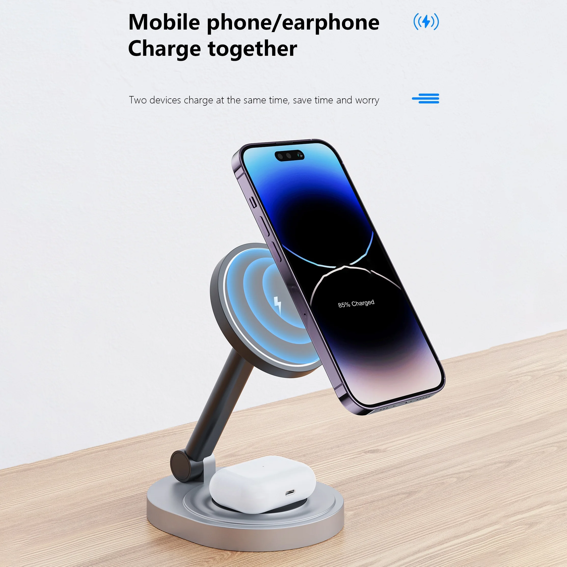 2 In 1 Magnetic Wireless Charg - مراجعة Smartwatch Ac وسعره
